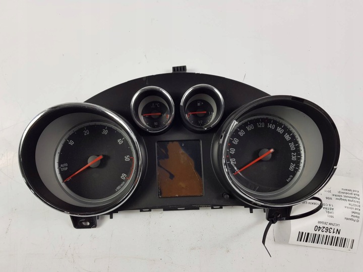 quadro strumenti TACHIMETRO contagiri OROLOGIO 13460582 OPEL ASTRA J