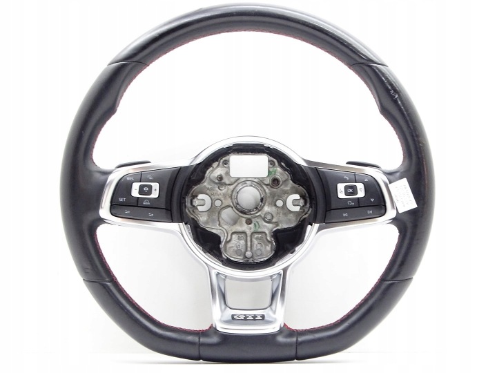 steering wheel, leather MULTI SCIETA red NIC VW GOLF VII 7 GTI 5G0419091HJ
