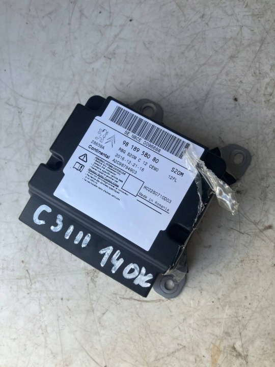 SENSOR modul AIRBAG CITROEN C3 III 9818958080 OK