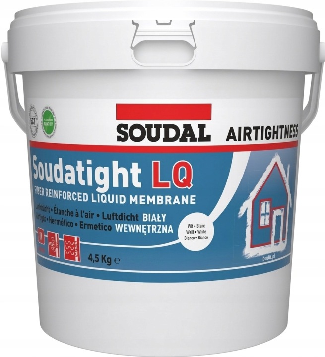 Soudal Sws Soudatight Lq membrána vnitřní Bílá 4,5 kg bílá