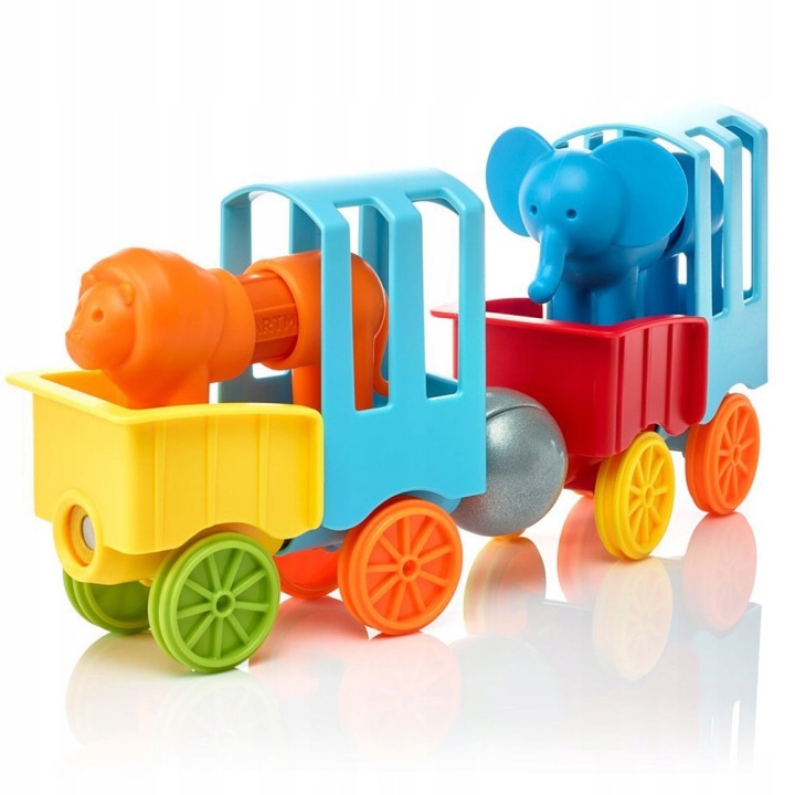 Магнітний конструктор Smart Max My First Animal Train IUVI Тварини Гра — фото 5