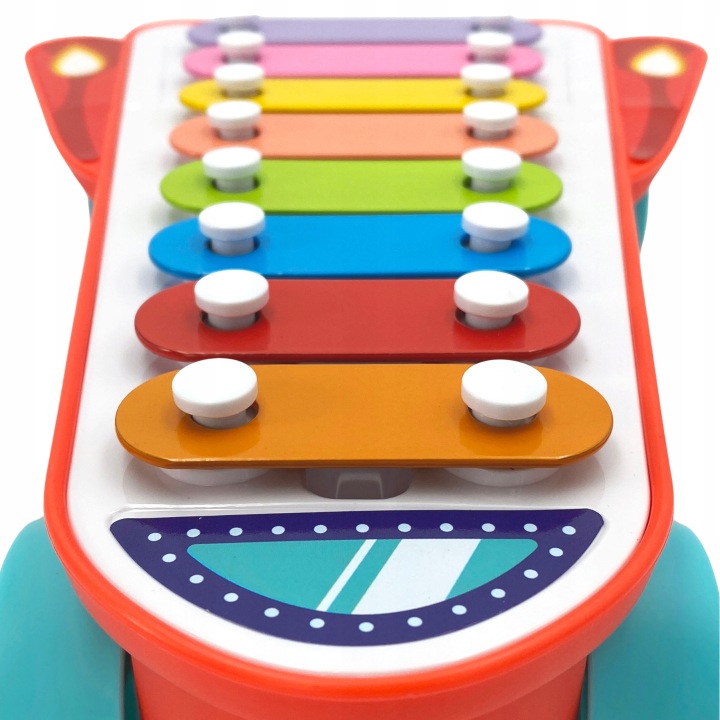 CYMBAŁKI DZWONKI 8 TONOWE 2w1 ZABAWKA DO CIĄGNIĘCIA RAKIETA KOSMOS WOOPIE Marka Woopie