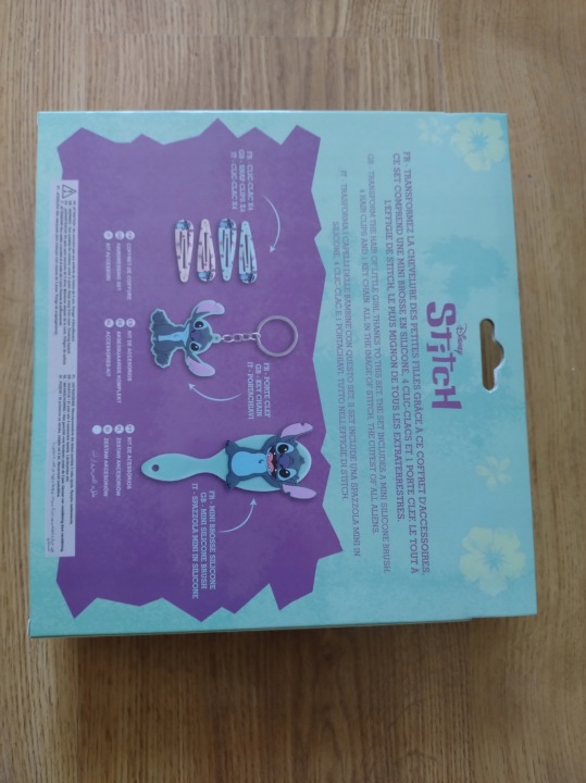 STITCH Набір Аксесуарів Щітка для Волосся STITCH Брелок Заколки Stitch — фото 4
