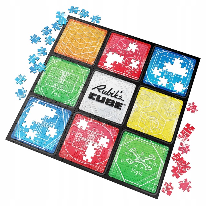 PUZZLE RUBIK'S CUBE 50-LECIE KOSTKI RUBIKA 300 ELEMENTÓW EAN (GTIN) 5904204249393