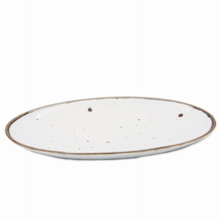 Alumina Bogucice Bílá Oválná mísa 34,5 cm