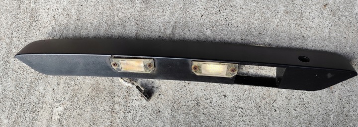 VW T5 Couverture Moulage Éclairage plaque d’immatriculation skrzydelka Noir