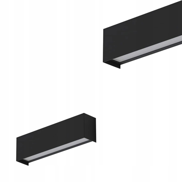 Černé minimalistické nástěnné svítidlo Straight Wall Black Xs 1xE14 Nowodvorski