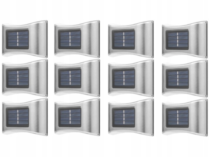 12 x Solární nástěnné svítidlo Led lampa na domek Altán