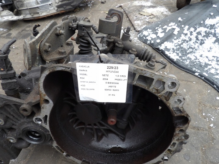 HYUNDAI GETZ 1,5 CRDI 60KW 82KM BOÎTE DE VITESSES J42172