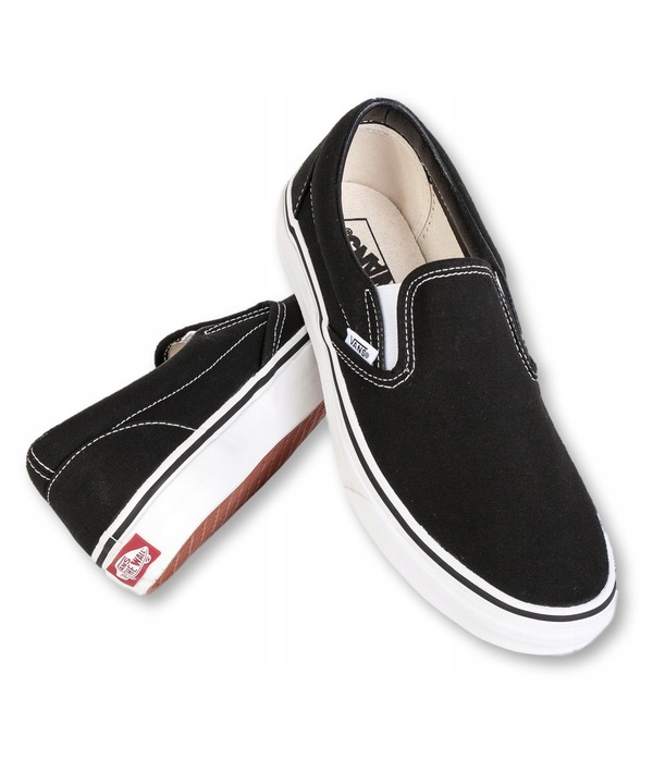 vans u classic slip on black