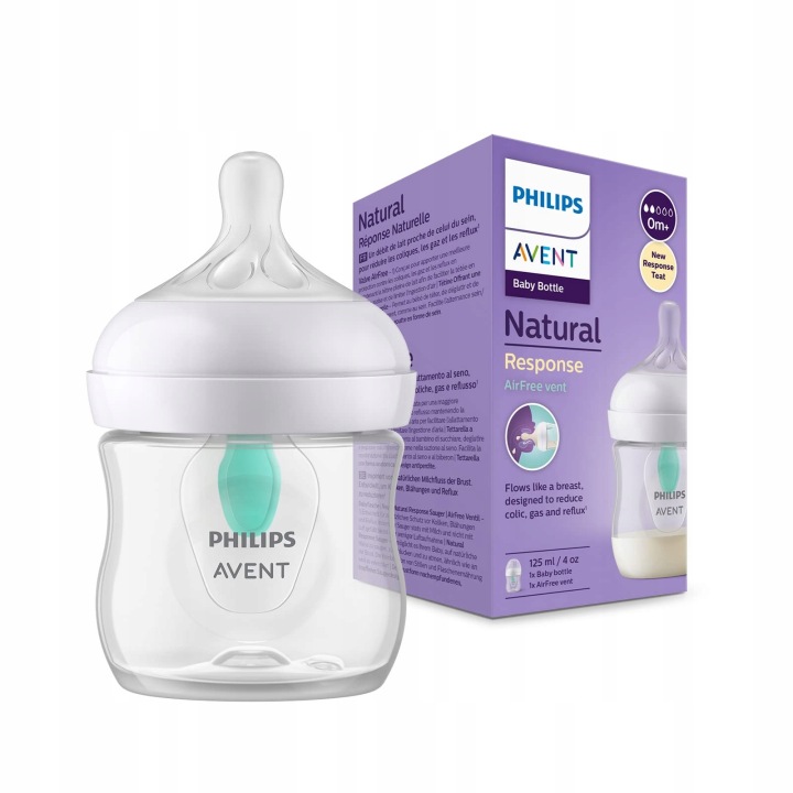 PHILIPS AVENT пляшка антиколікова NATURAL 3 RESPONSE AIRFREE 125 мл — фото 12
