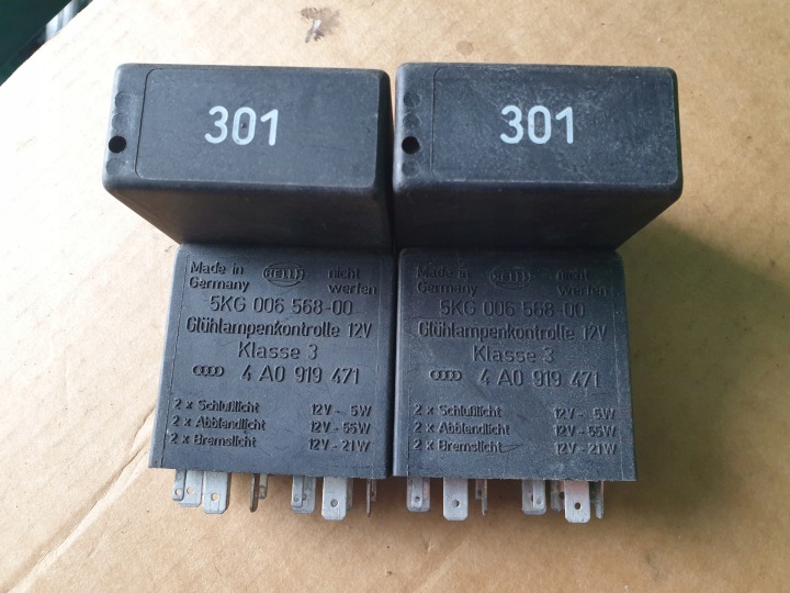 Relais Leuchten VW SEAT SKODA AUDI 301 4A0919471