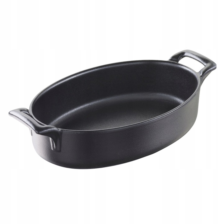 Belle Cuisine Noir Hluboká oválná nádoba 400 ml černá Revol