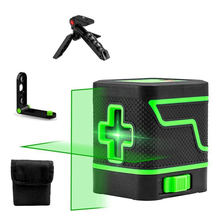 Laserový s samonivelačním laserovým křížem Sada