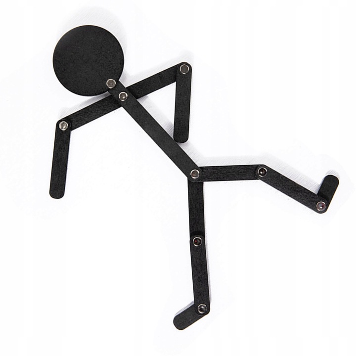 Дерев'яна іграшка Stickman з рухомими кінцівками 24 картки Розвивальна 71