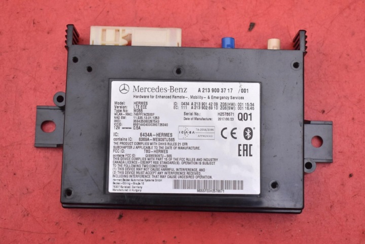 control unit module TELEMATIC A2139003717 MERCEDES E-KLASA W213 2.0 CDI 194 KM