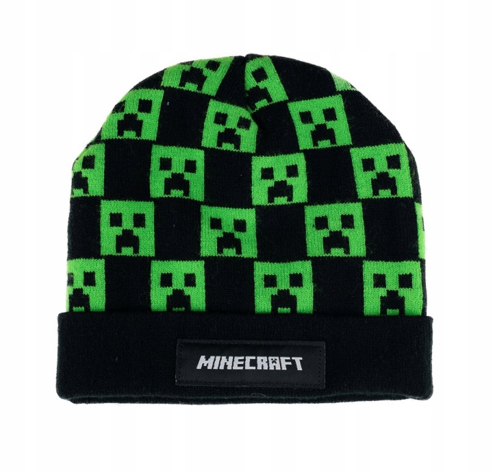 Minecraft Creeper шапка зимова дитини тепла зелена оригінальна подарунок — фото 4