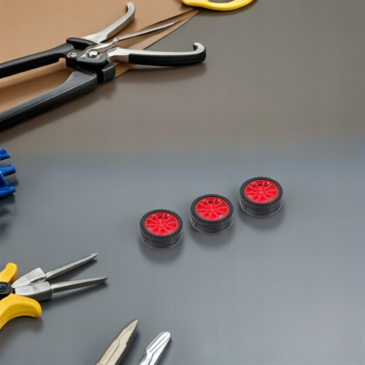 40 шт. Червоних DIY Іграшкових Коліс для Моделей Автомобілів і Проектів Наукових Роботів — фото 9