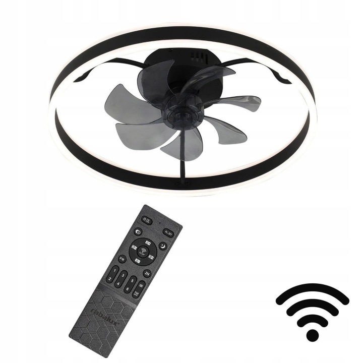 Stropní svítidlo s ventilátorem Lampowentylator WiFi Led 40W dálkový ovladač Fanfy