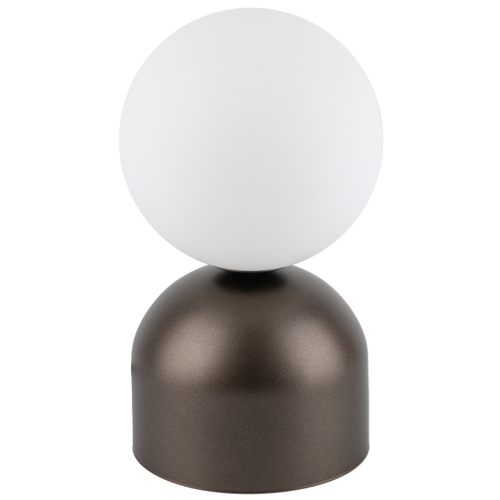 Stolní lampa noční hnědá do ložnice na noční stolek a komodu Miki