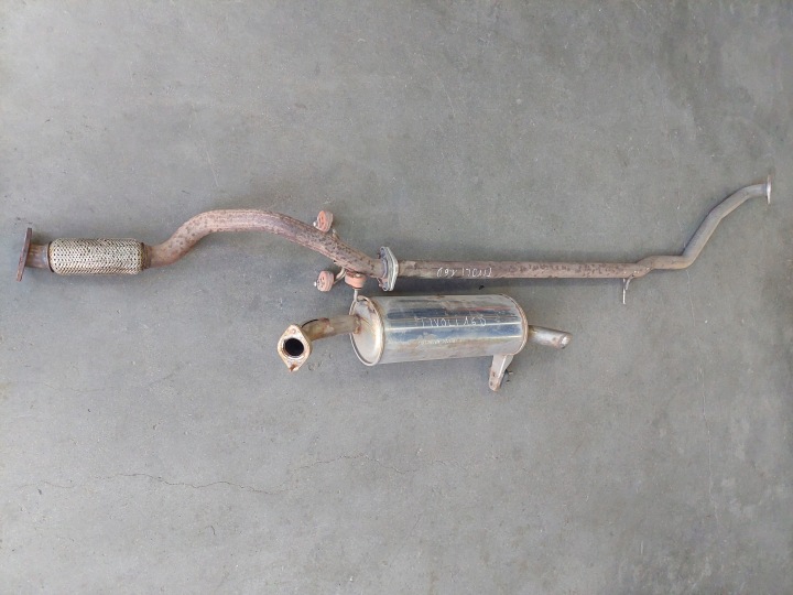 Marmitta sistema scarico completo auto usato KOMPLET SSANGYONG TIVOLI 1.6 D