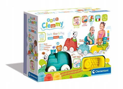 Clementoni ClemmySoft Тварини Потяг для дітей навчання повзання Подарунок — фото 2