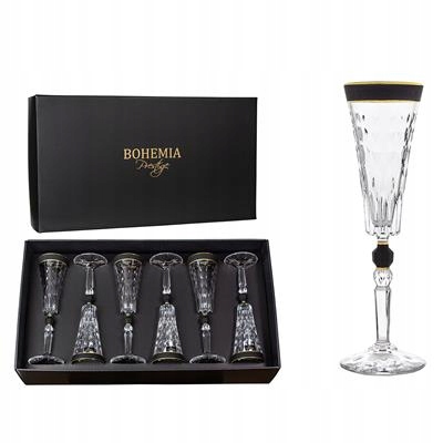 Bohemia Prestige Conte Modern Skleničky Na Šampaňské 170 ML (6 Ks)
