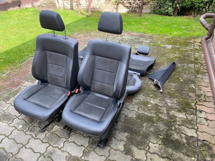 MERCEDES E W212 LIFT KOMBI KOMPLET sedačky předek sedacka záď polokoža EL.