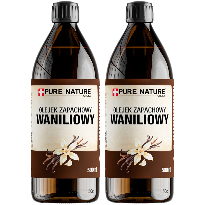 Vanilkový Olej Na Svíčky Difuzéru 100% Čistý Velmi Intenzivní 2x0,5L (1L