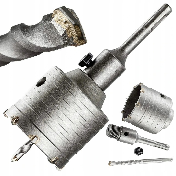 Korunkový Vrták Korunka na Vrták 82 mm pro Betonu Kámen Cihly Fréza pod plechovku