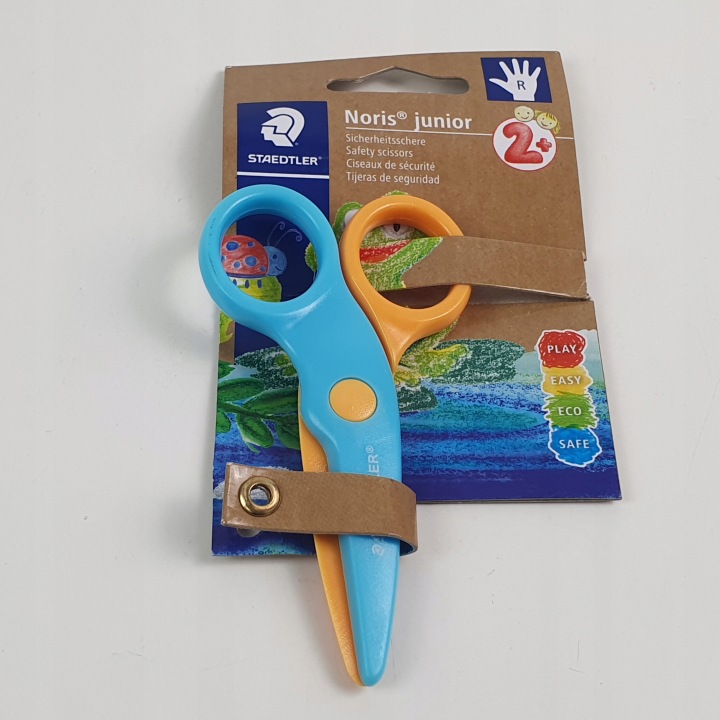 Ножиці "Noris Junior 965" синьо-жовті, дитячі, 10 см, STAEDTLER 965 40 BK — фото 10