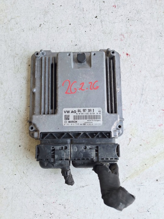 VOLKSWAGEN Computer Bedienteil DES MOTORS 04L907309B BOSCH 0281018510