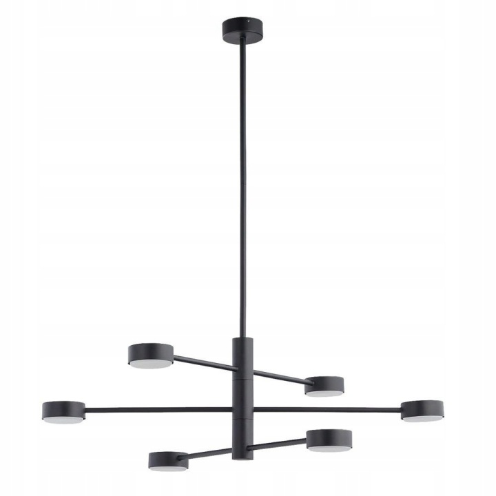 Černá závěsná lampa Orbit s moderním designem nad stůl Nowodvorski