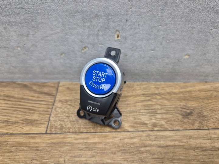 BMW M5 M6 F07 F10 F06 F12 F01 pulsante START STOP ZAPLON blu 9225230