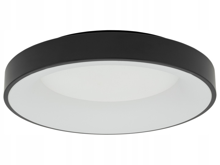 Stropní Svítidlo Nikki Round Led černý 48W 3000K Do Obývacího Pokoje Kuchyňská Ložnicová Lampa