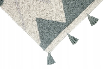 Класичний килим дитячий Бавовняний Міні Biscuit Pearl Сірий 70x100 см — фото 3