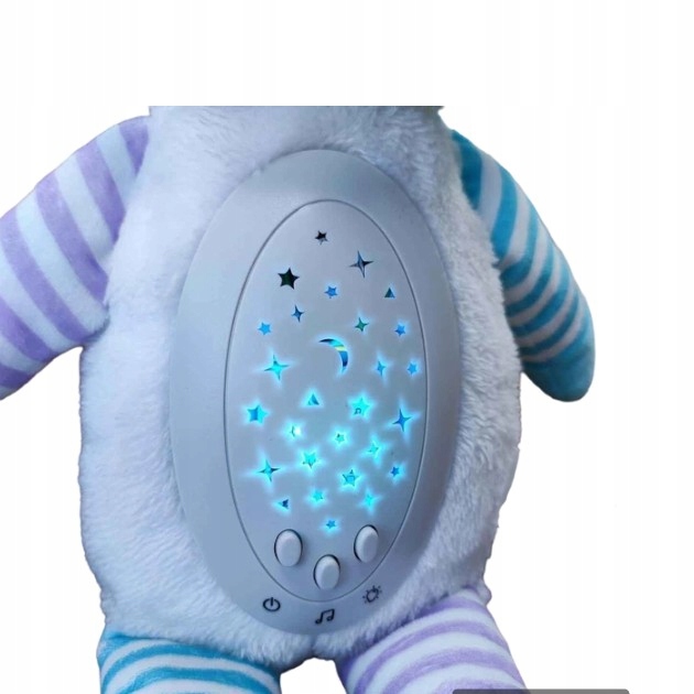 PRZYTULANKA MASKOTKA USYPIACZ PROJEKTOR 2w1 OWIECZKA WOOPIE BABY Marka Woopie