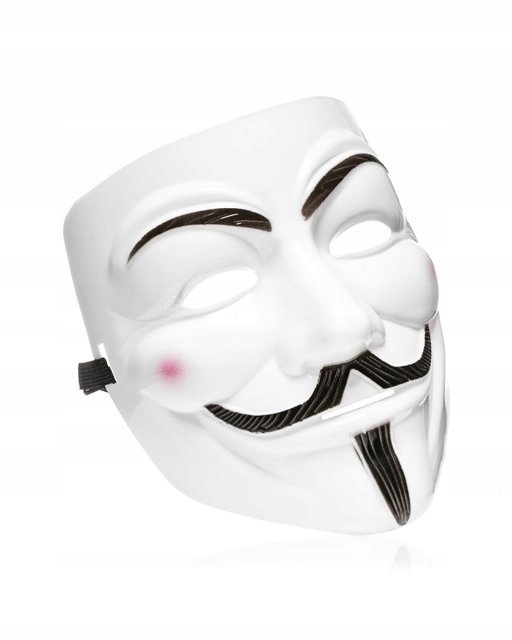 Маска V як Vendetta Anonymous, Guy Fawkes Біла Gadget Master — фото 3