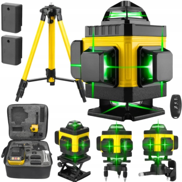Liniový Laser Laserová Vodováha 360 Rovinná 4D Křížový Laser