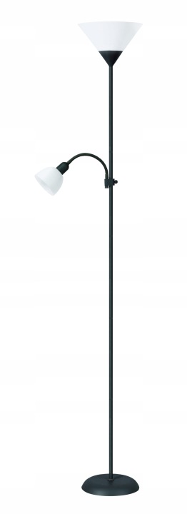 Podlahová lampa Platinet černá 180 cm E27/E14 2 bodů