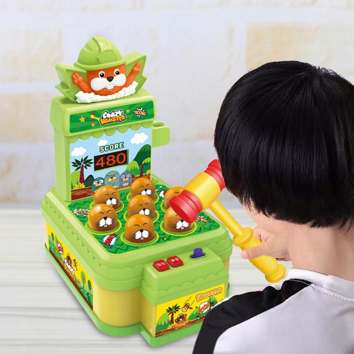 Fun Whack A Кріт Toy з Hammer Батьки Дитячий Інтерактивна рука пізнавальна — фото 3