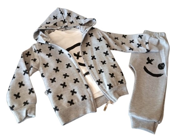 Komplet dres niemowlęcy bluza bluzka spodnie — zdjęcie 3