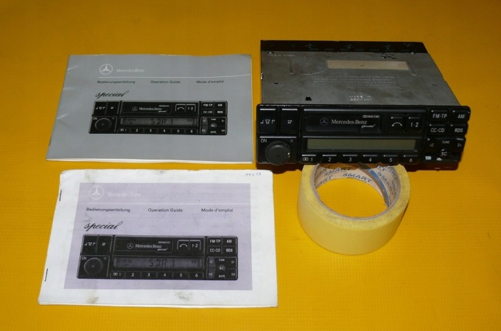 Radio BECKER BE1350 MERCEDES W140 S-KLASA KSIAZKI KOD 0038203186