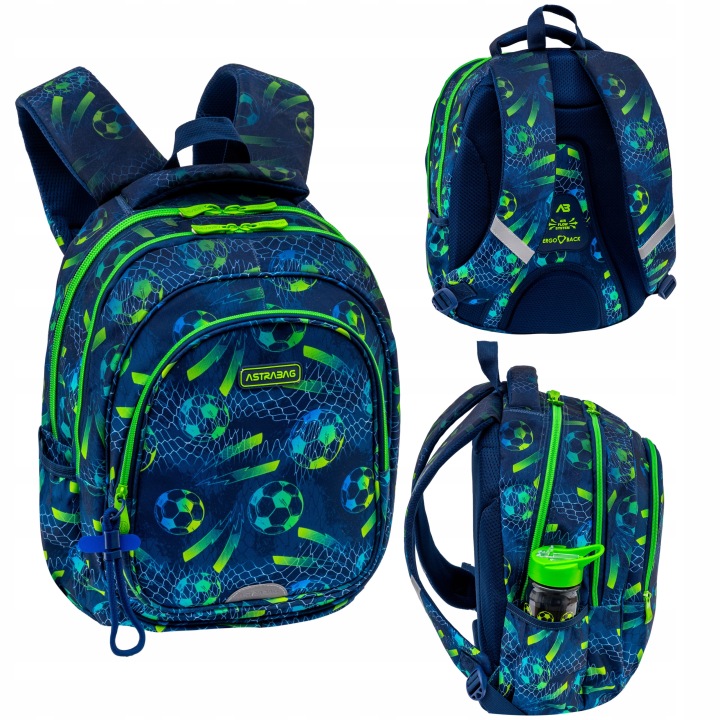 Рюкзак шкільний з кількома відділеннями AstraBag 27 л Футбол м'яч