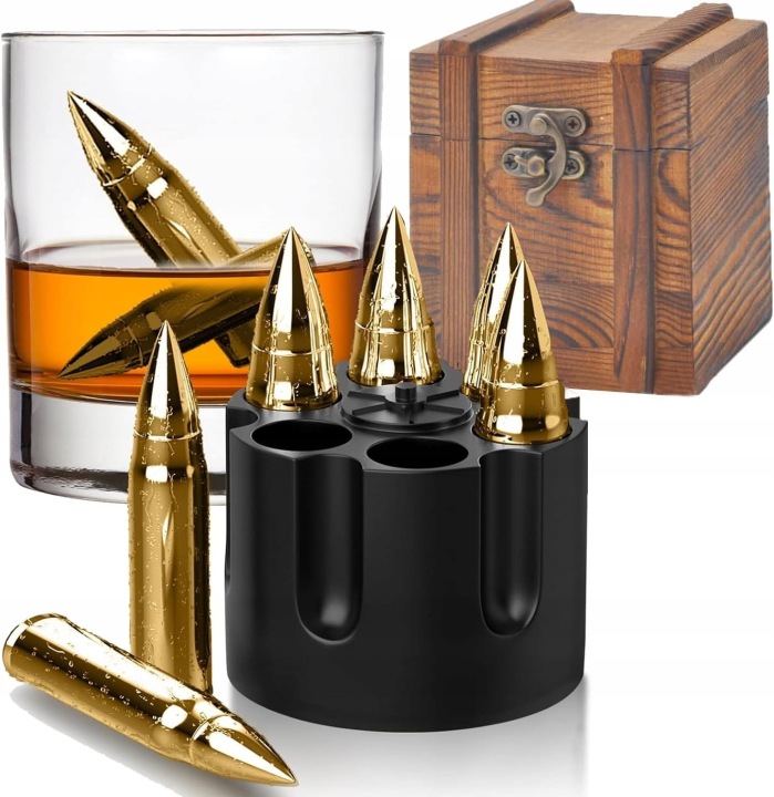 Opakování Kostky Ledu Z Nerezové Oceli Pro Whisky S Funkcí Chlazení