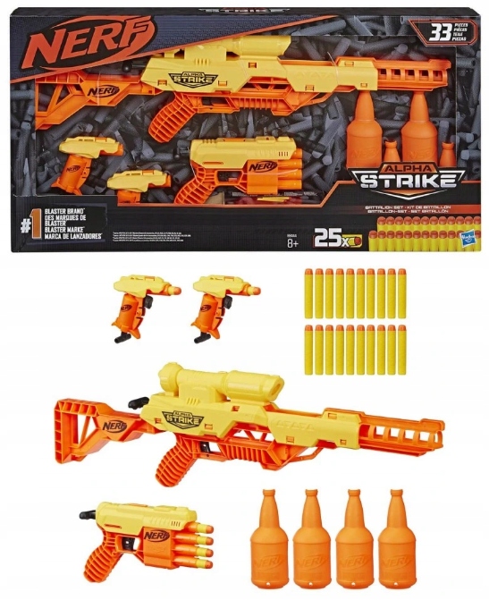 Пістолет NERF пускова установка набір 4 пістолетів гвинтівок цілі унікат — фото 3