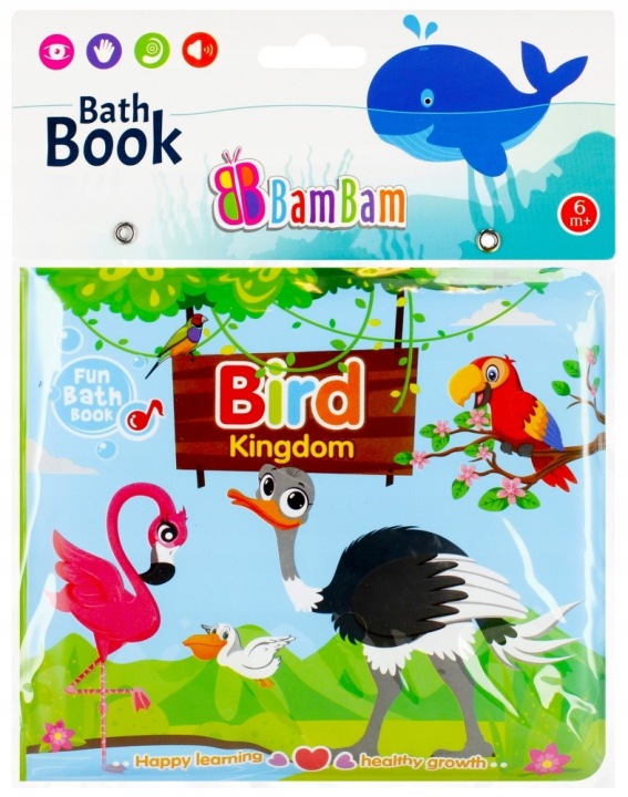 Bam Bam Книжечка для купання з пищалкою Птахи для дітей 6 міс.+ — фото 2