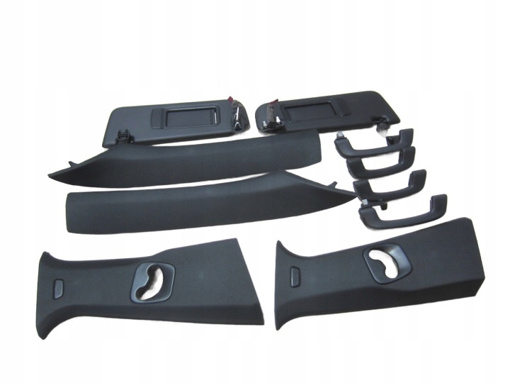 BMW X3 F25 pillars covers visors ELEMENTY of the roof CZARNEJ 7324367 MPAKIET