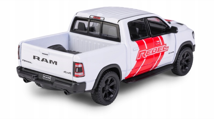 2019 RAM 1500 автомобіль позашляховик KINSMART масштаб 1:46 білий — фото 5