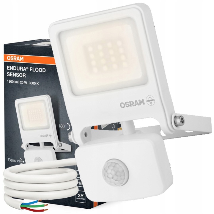 Led reflektor Snímač pohybu a soumraku 20W 3000K 1800lm IP44 Endura
